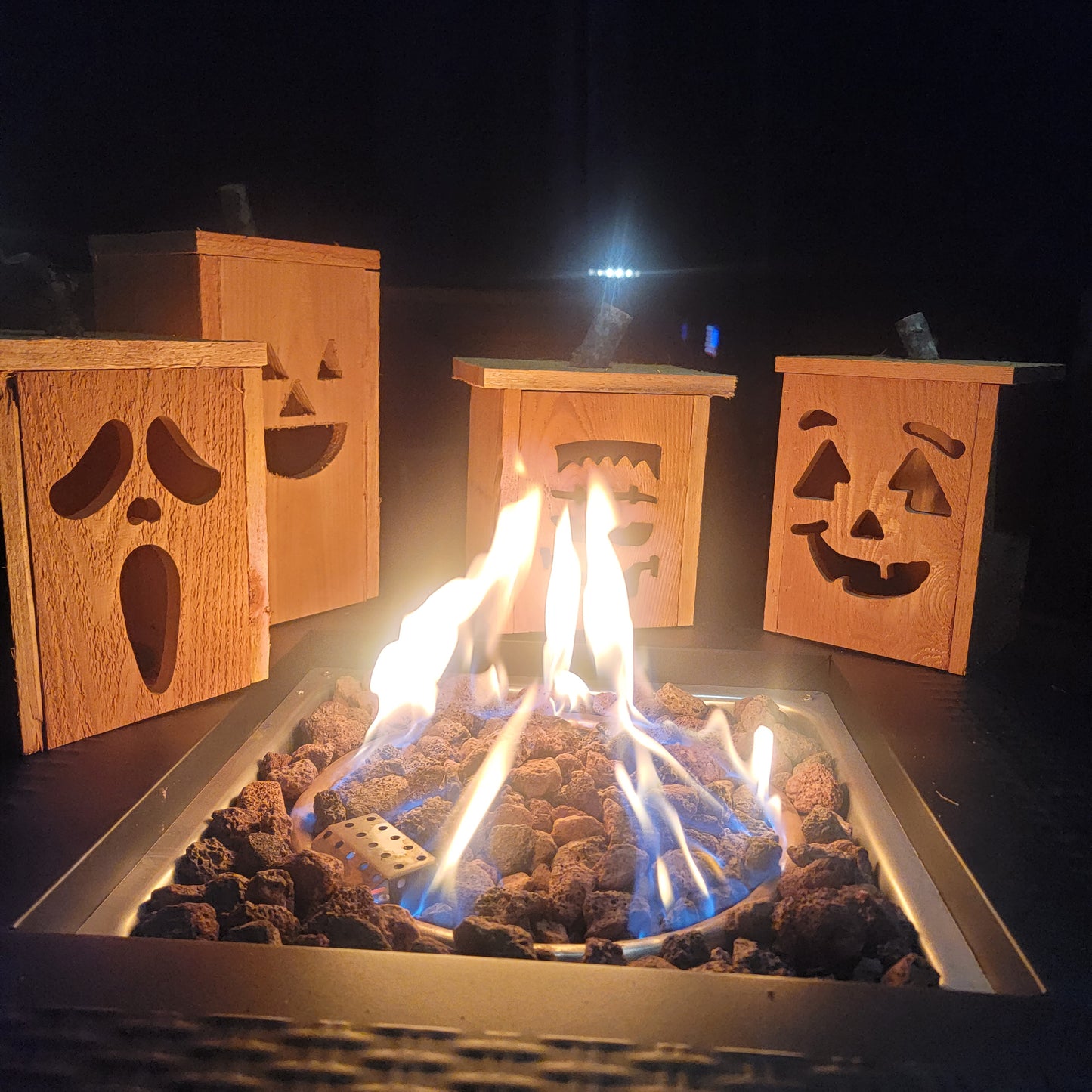 Cedar Jack-o-Lantern